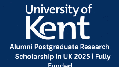 University of Kent Alumni Postgraduate Research Scholarship